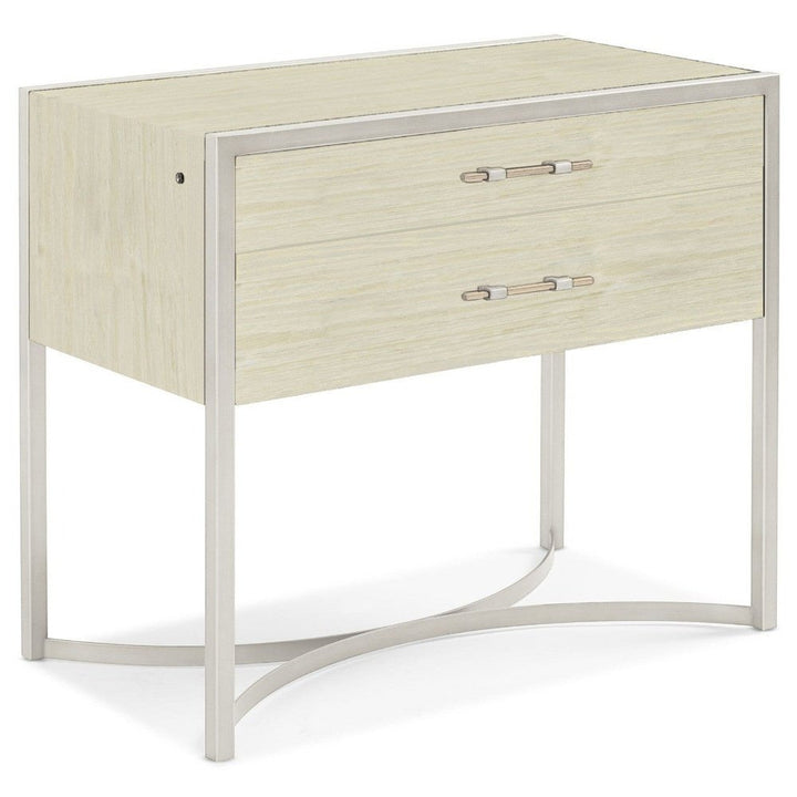 Modern Remix Large Bedside Table - Pearl Caracole 1
