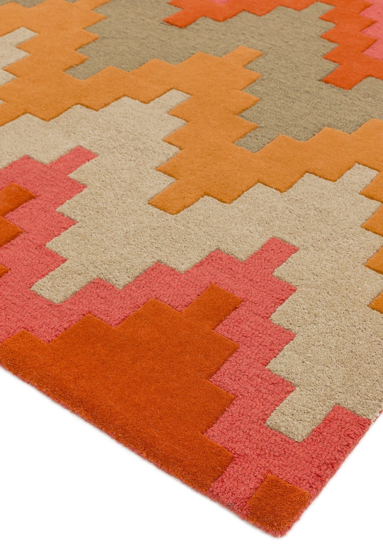  Asiatic Carpets-Asiatic Carpets Matrix Hand Tufted Rug Cuzzo Sienna - 200 x 300cm-Multicoloured 269 