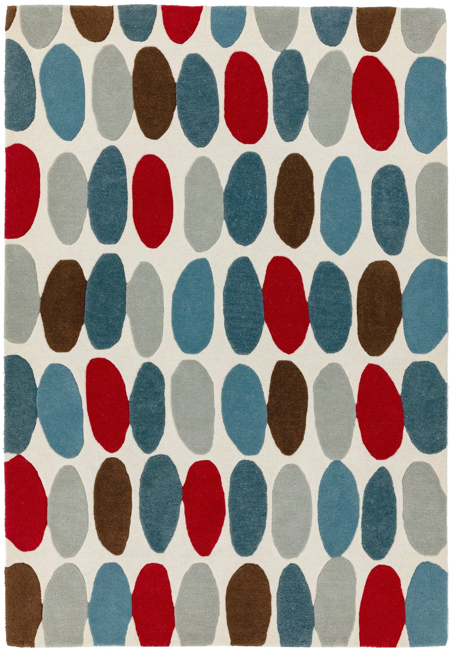  Asiatic Carpets-Asiatic Carpets Matrix Hand Tufted Rug Sofia Red/Teal - 200 x 300cm-Multicoloured 133 