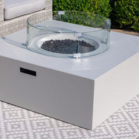 Maze Fire Pit Coffee Table Grey