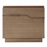 Theodore Alexander Bedside Cabinet Mesa LHF in Bronze Scrim