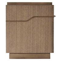 Theodore Alexander Bedside Cabinet Mesa LHF in Bronze Scrim