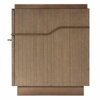 Theodore Alexander Bedside Cabinet Mesa LHF in Bronze Scrim