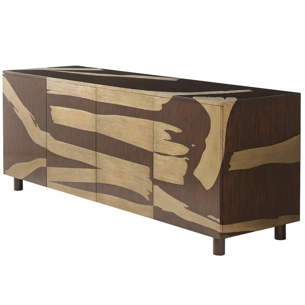 Theodore Alexander Washi Cabinet High Gloss Pinyon