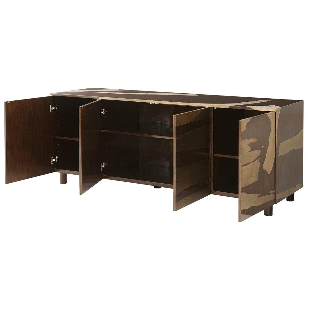 Washi Cabinet - High Gloss Pinyon Theodore Alexander 3