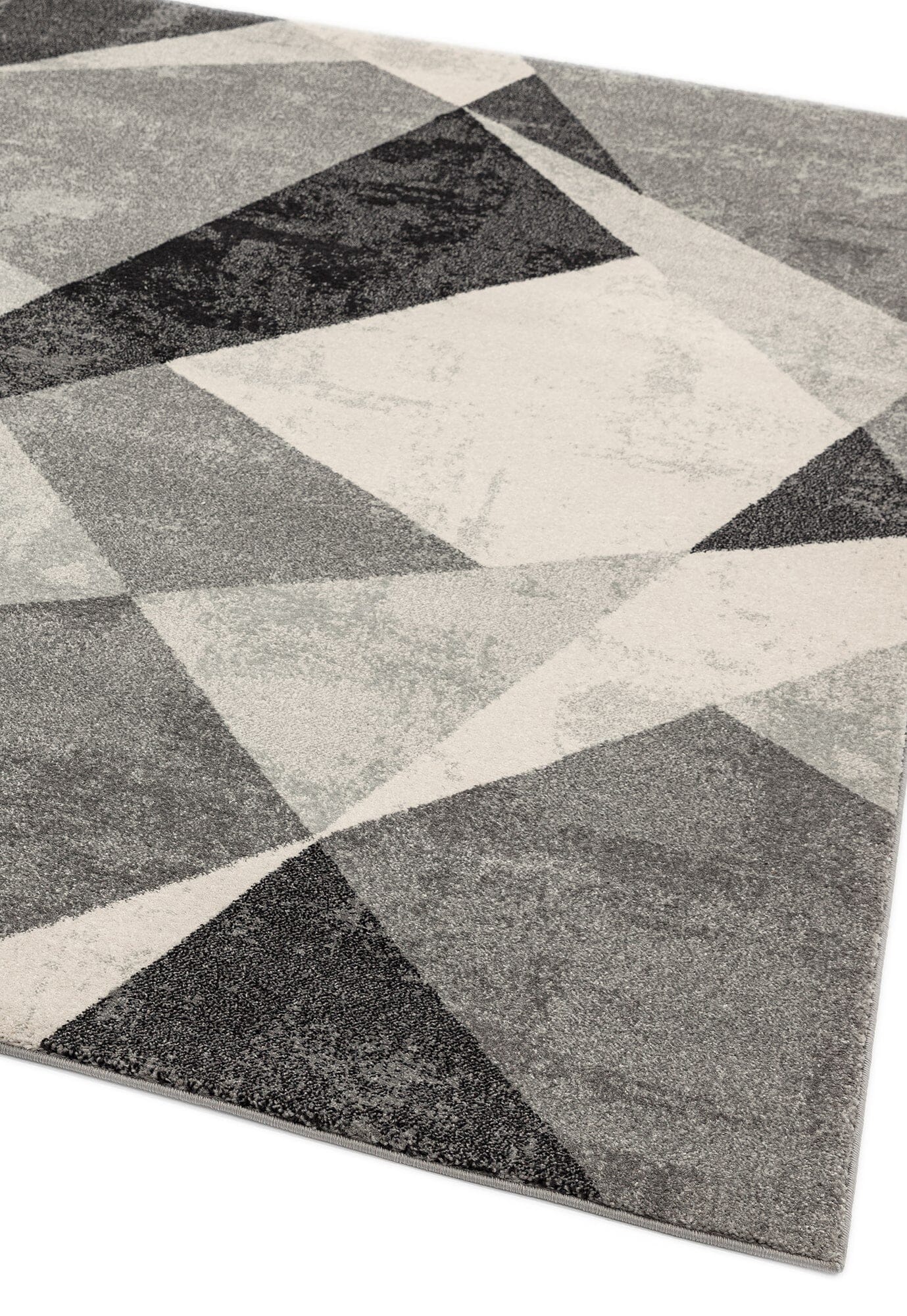  Asiatic Carpets-Asiatic Carpets Nova Machine Woven Rug Patio Grey - 120 x 170cm-Grey, Silver 245 