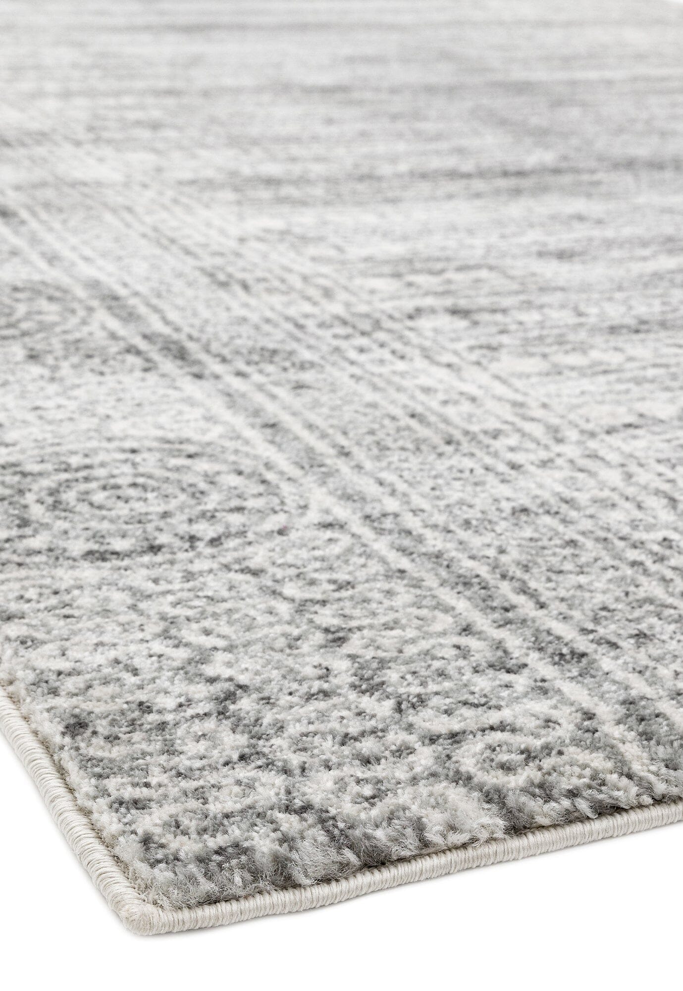  Asiatic Carpets-Asiatic Carpets Nova Machine Woven Rug Weave Grey - 200 x 290cm-Grey, Silver 405 