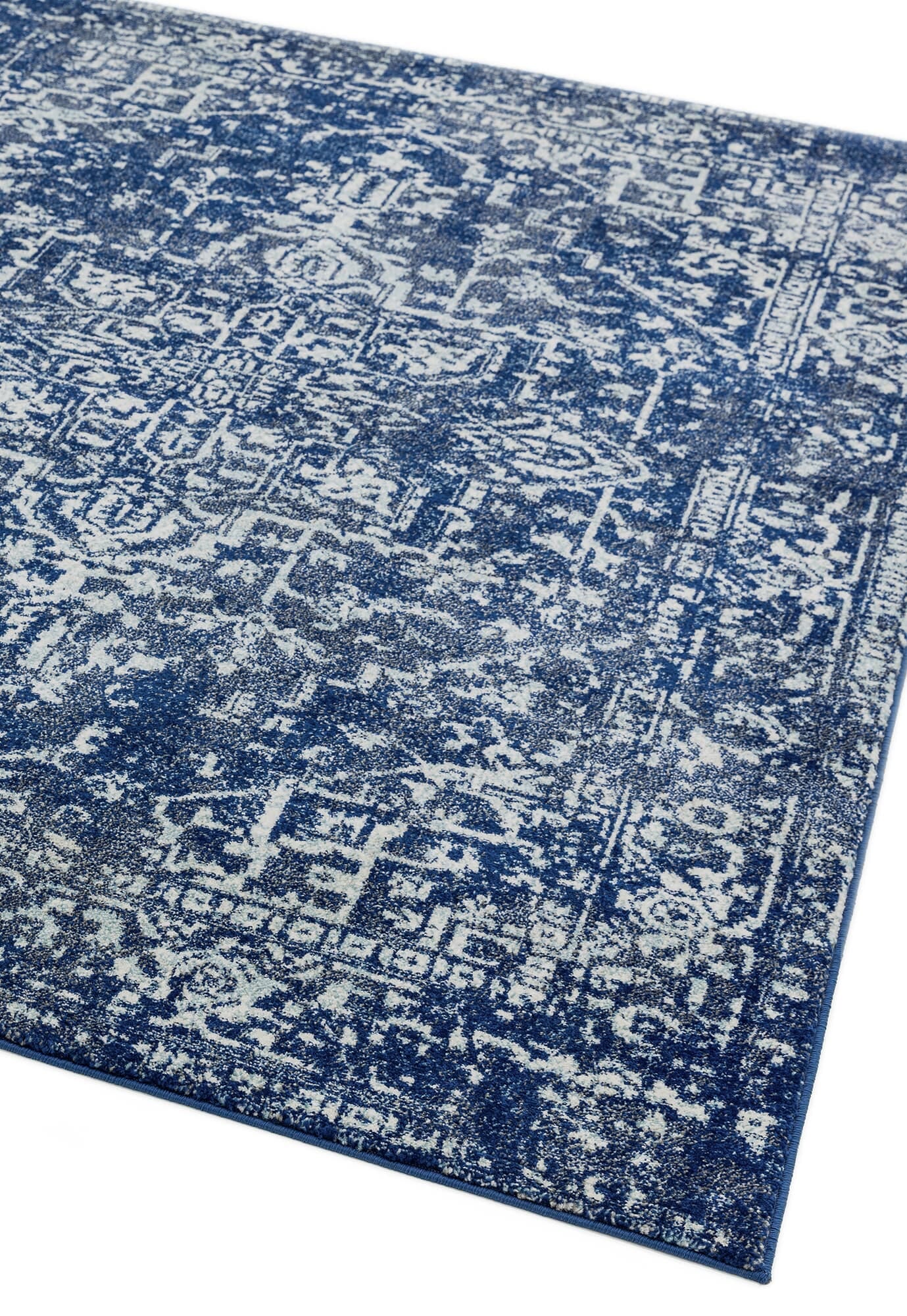  Asiatic Carpets-Asiatic Carpets Nova Machine Woven Rug Antique Navy - 200 x 290cm-Blue 101 