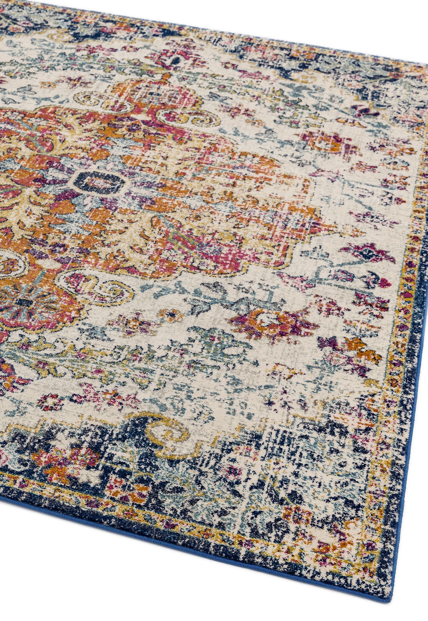  Asiatic Carpets-Asiatic Carpets Nova Machine Woven Rug Medallion Multi - 160 x 230cm-Multicoloured 421 
