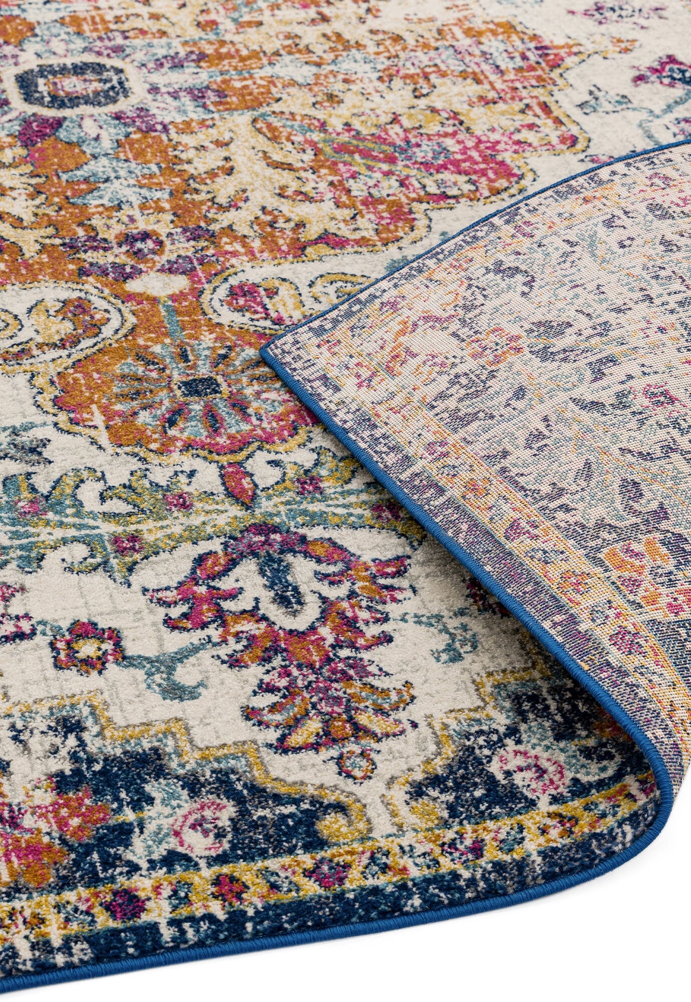  Asiatic Carpets-Asiatic Carpets Nova Machine Woven Rug Medallion Multi - 160 x 230cm-Multicoloured 957 