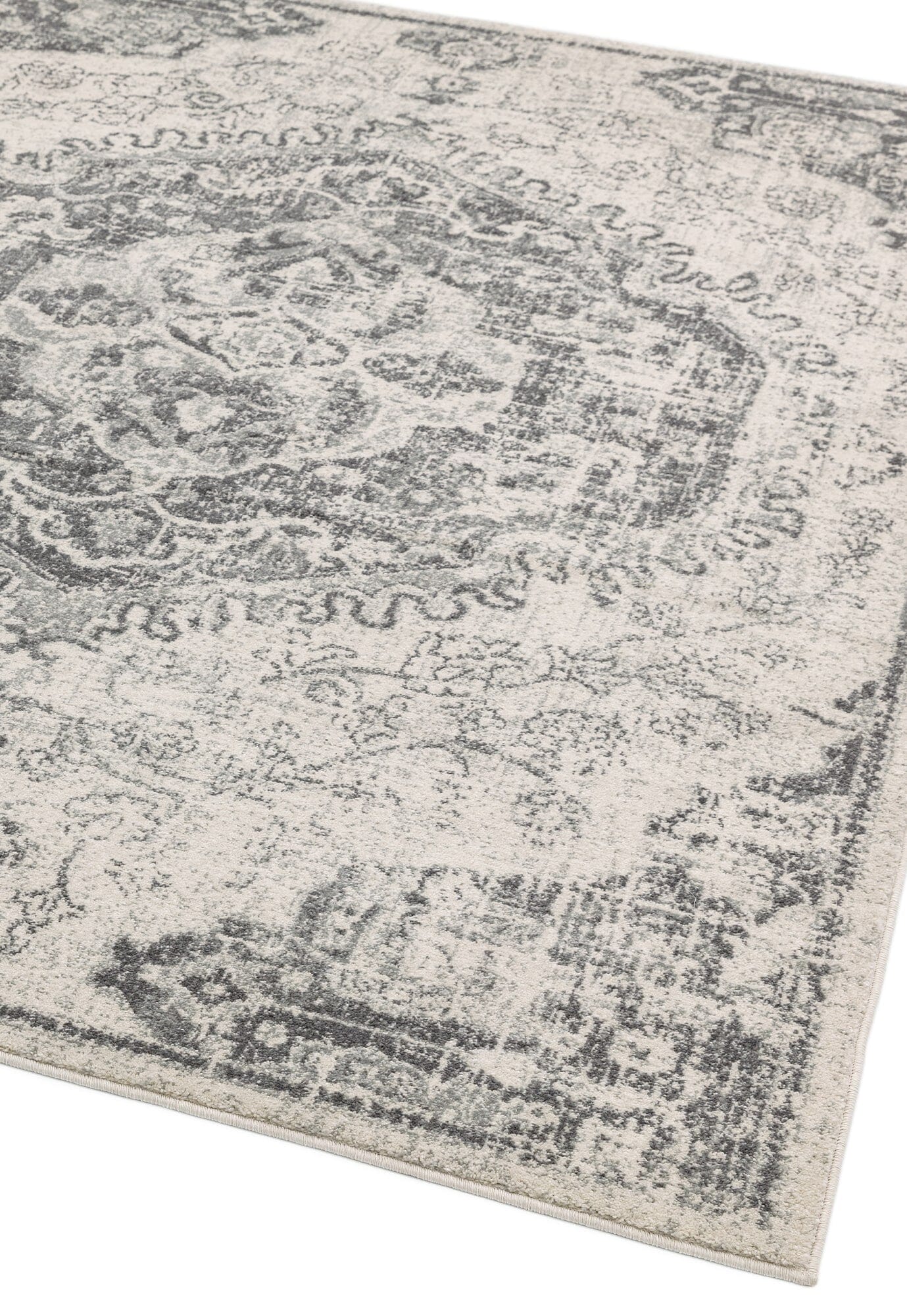  Asiatic Carpets-Asiatic Carpets Nova Machine Woven Rug Medallion Ivory - 200 x 290cm-Cream, White 277 