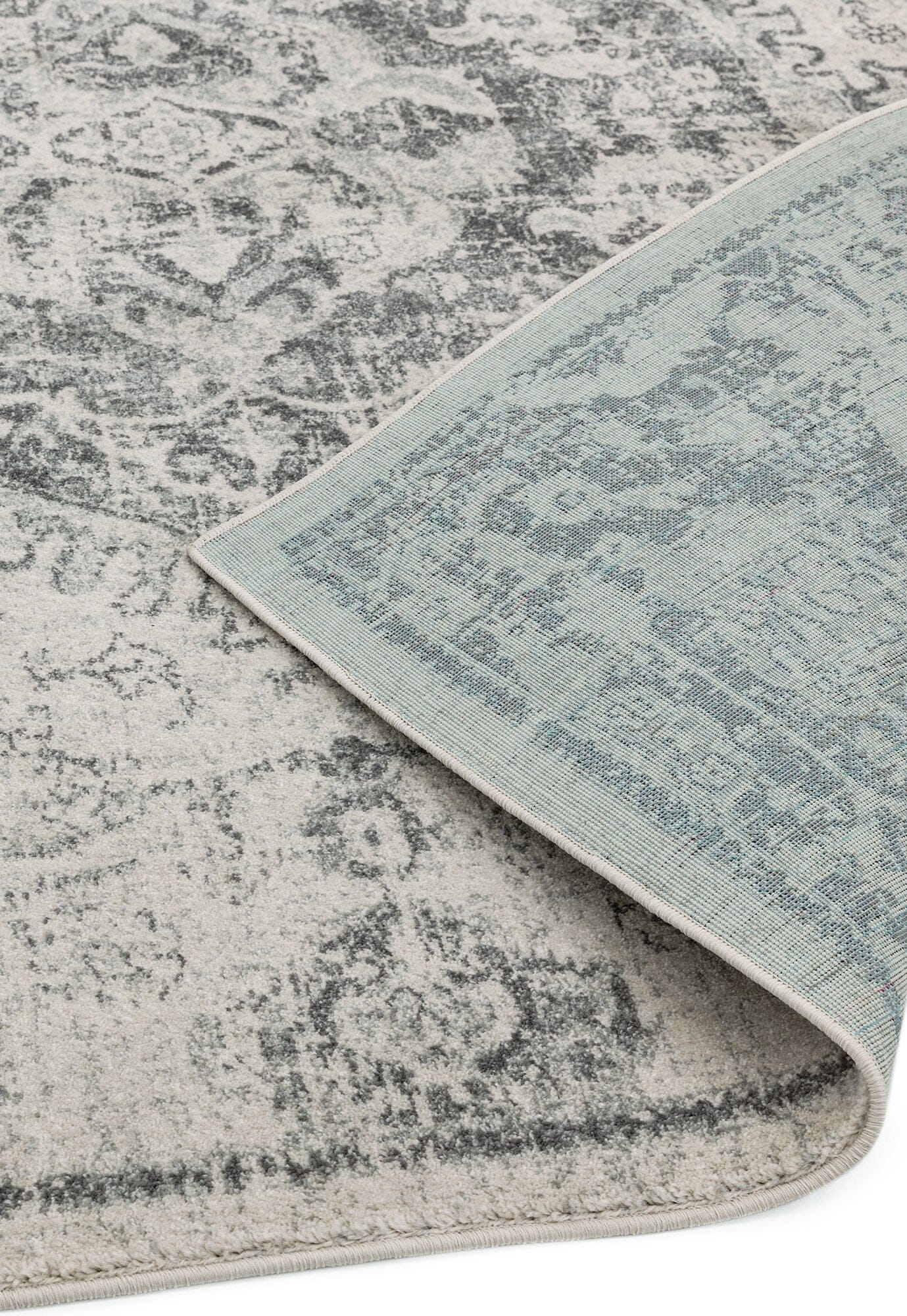  Asiatic Carpets-Asiatic Carpets Nova Machine Woven Rug Medallion Ivory - 120 x 170cm-Cream, White 973 