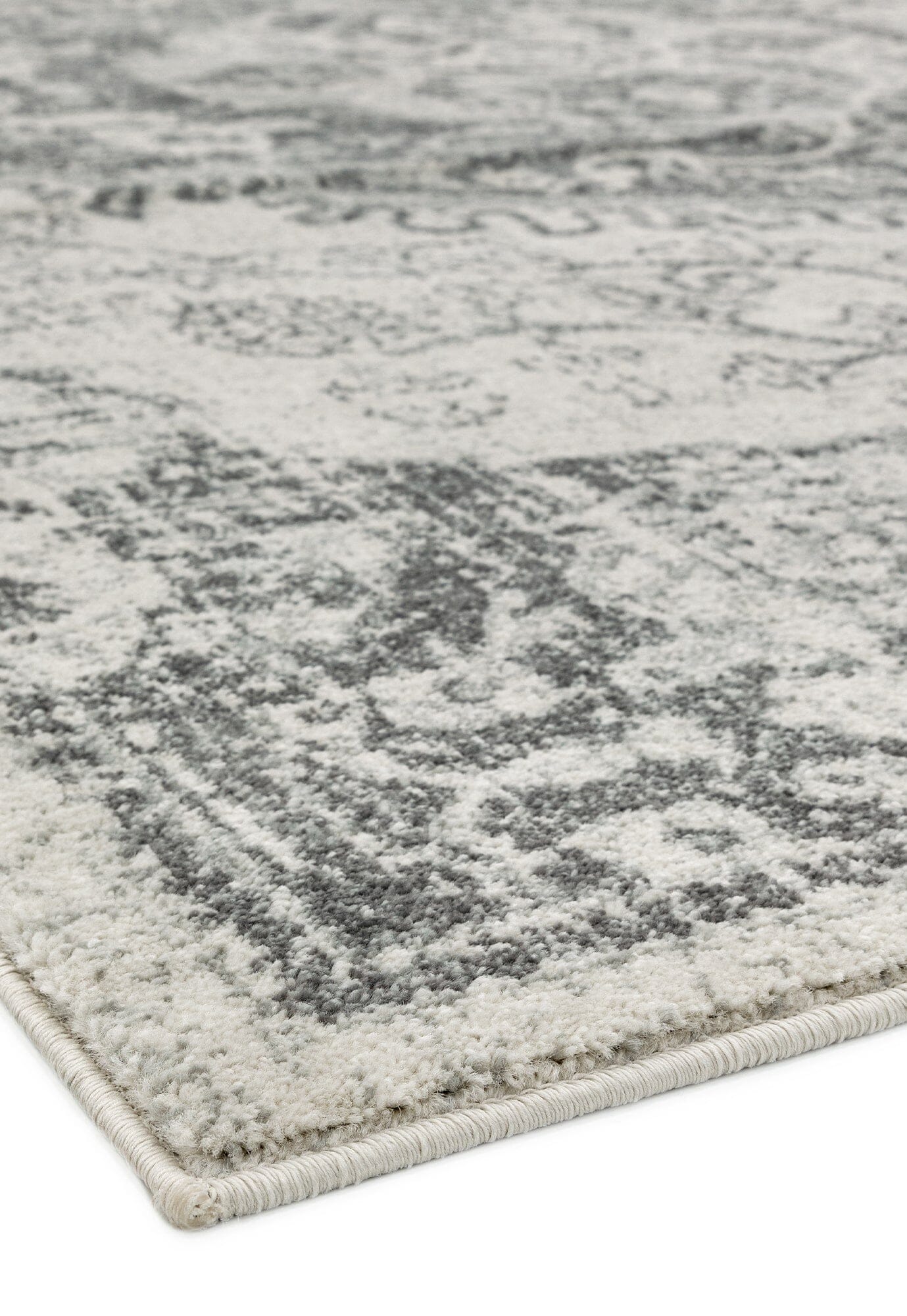  Asiatic Carpets-Asiatic Carpets Nova Machine Woven Rug Medallion Ivory - 200 x 290cm-Cream, White 117 