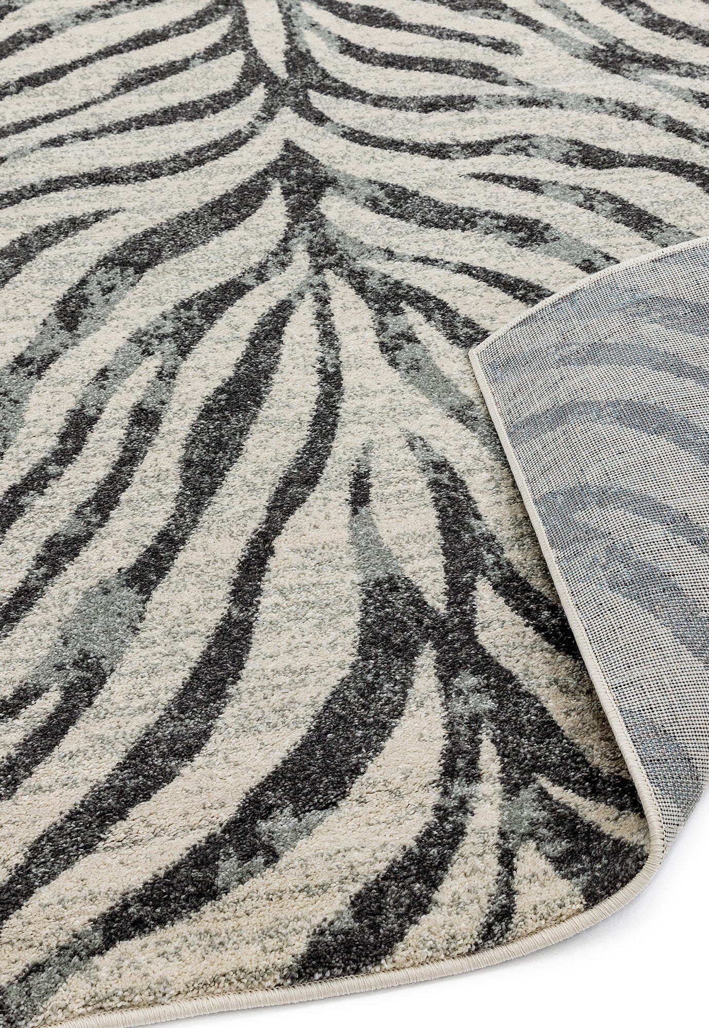  Asiatic Carpets-Asiatic Carpets Nova Machine Woven Rug Zebra Grey - 200 x 290cm-Grey, Silver 445 