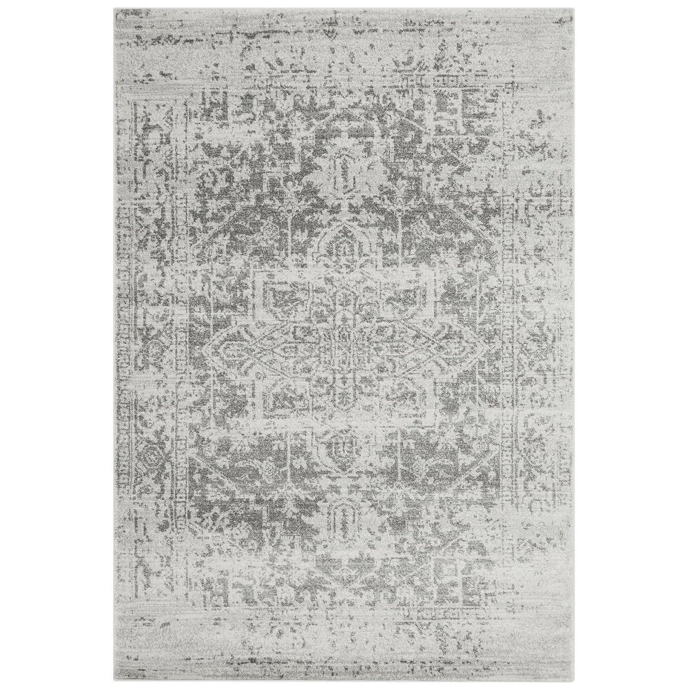  Asiatic Carpets-Asiatic Carpets Nova Machine Woven Rug Antique Grey - 120 x 170cm-Grey, Silver 557 