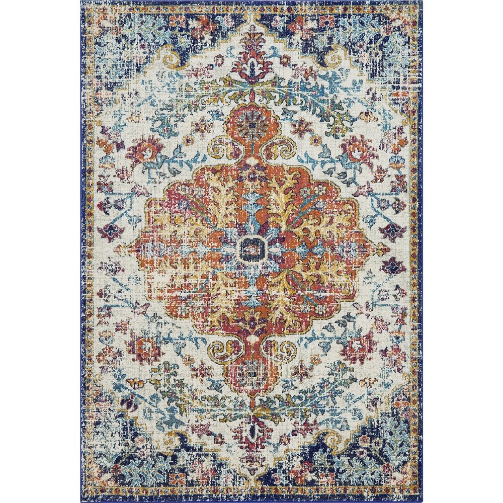  Asiatic Carpets-Asiatic Carpets Nova Machine Woven Rug Medallion Multi - 160 x 230cm-Multicoloured 653 