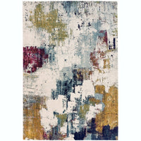 Asiatic Carpets Nova Machine Woven Rug Abstract Mustard Multi - 160 x 230cm