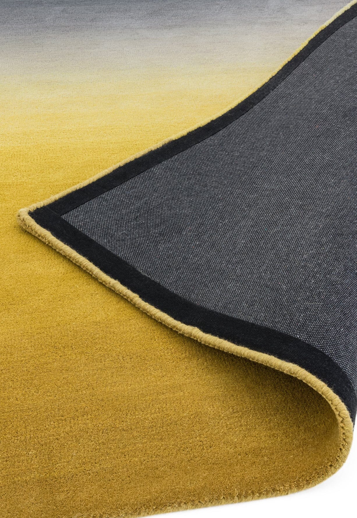  Asiatic Carpets-Asiatic Carpets Ombre Hand Tufted Rug Mustard - 120 x 170cm-Yellow, Gold 181 