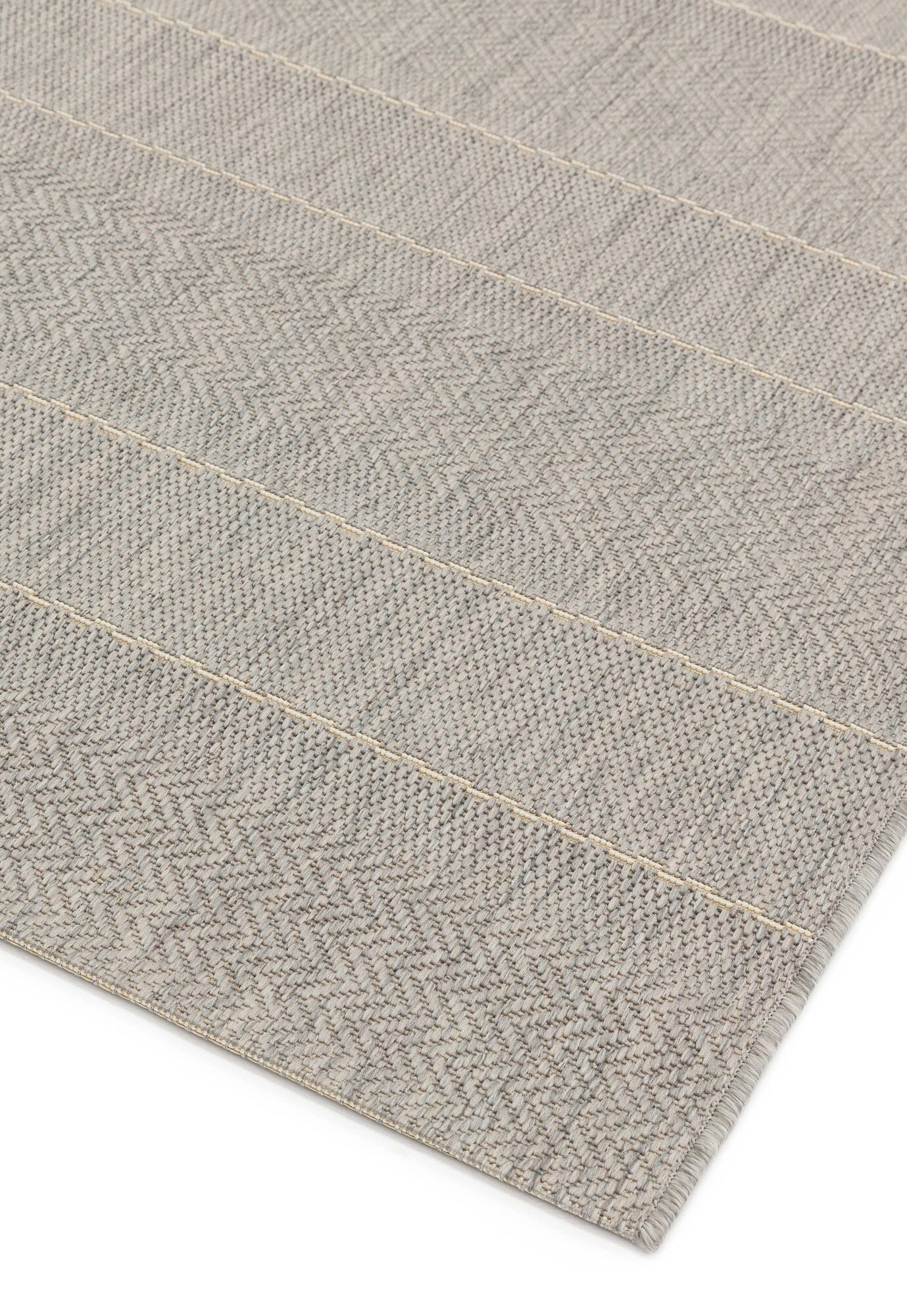  Asiatic Carpets-Asiatic Carpets Patio Machine Woven Rug Beige Stripe - 200 x 290cm-Beige, Natural 205 