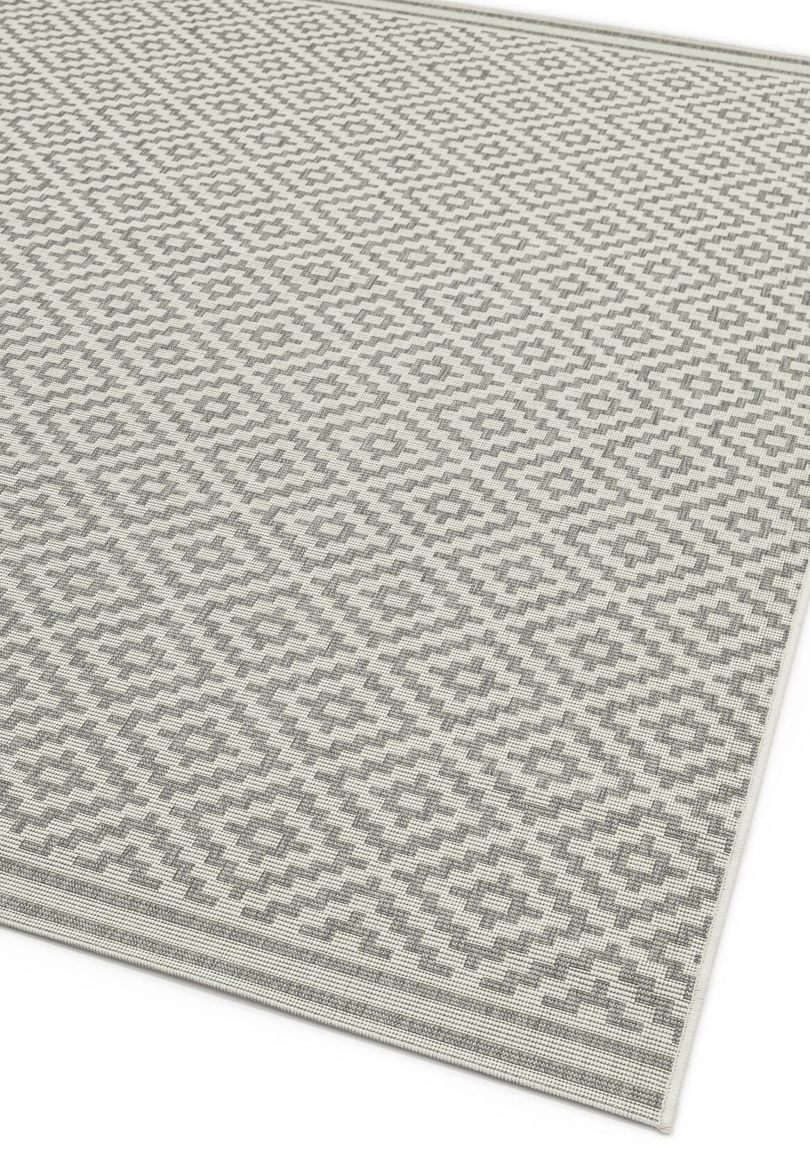 Asiatic Carpets Patio Machine Woven Rug Diamond Grey - 80 x 150cm