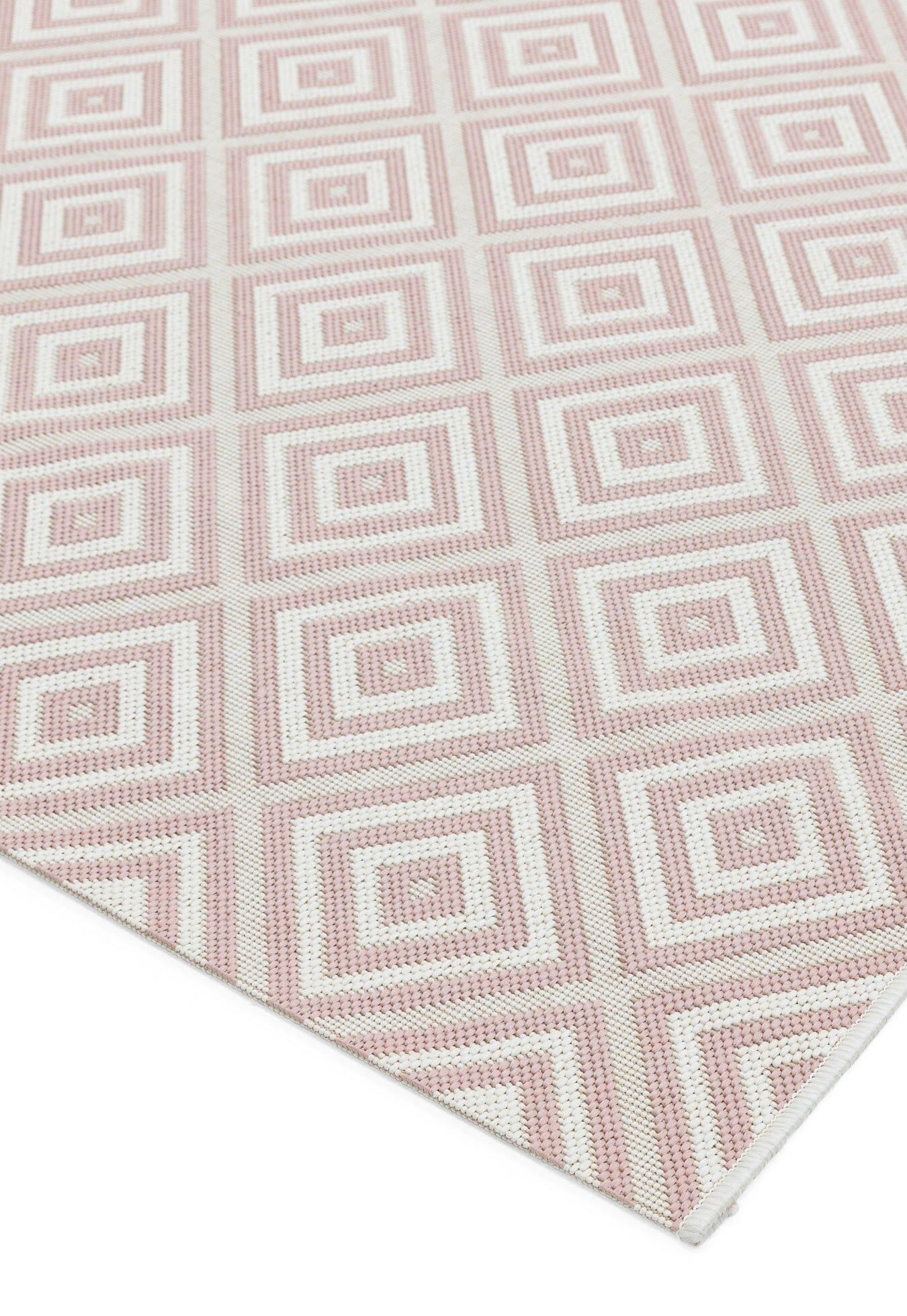  Asiatic Carpets-Asiatic Carpets Patio Machine Woven Rug Pink Jewel - 80 x 150cm-Pink 021 