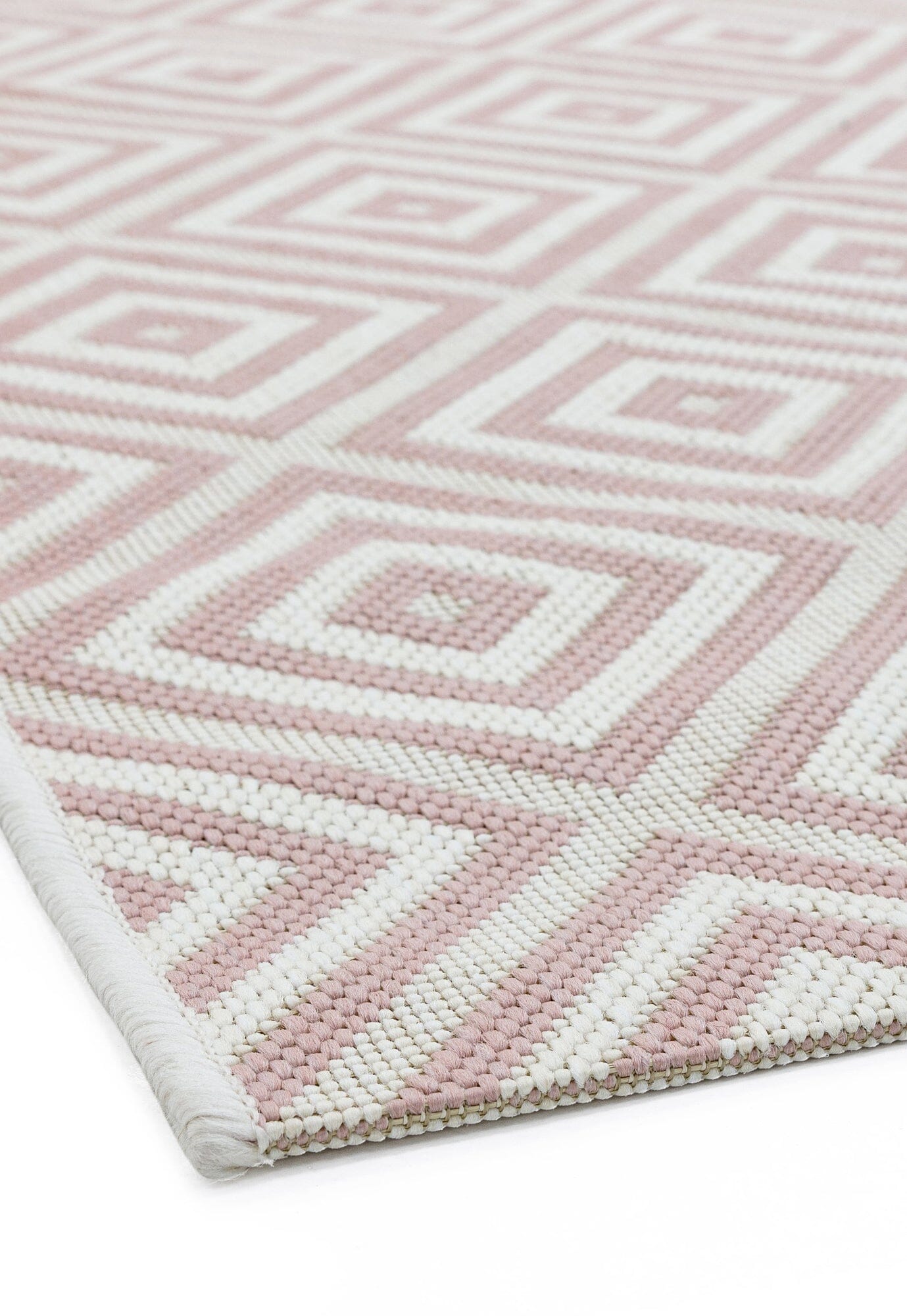 Asiatic Carpets Patio Machine Woven Rug Pink Jewel - 80 x 150cm