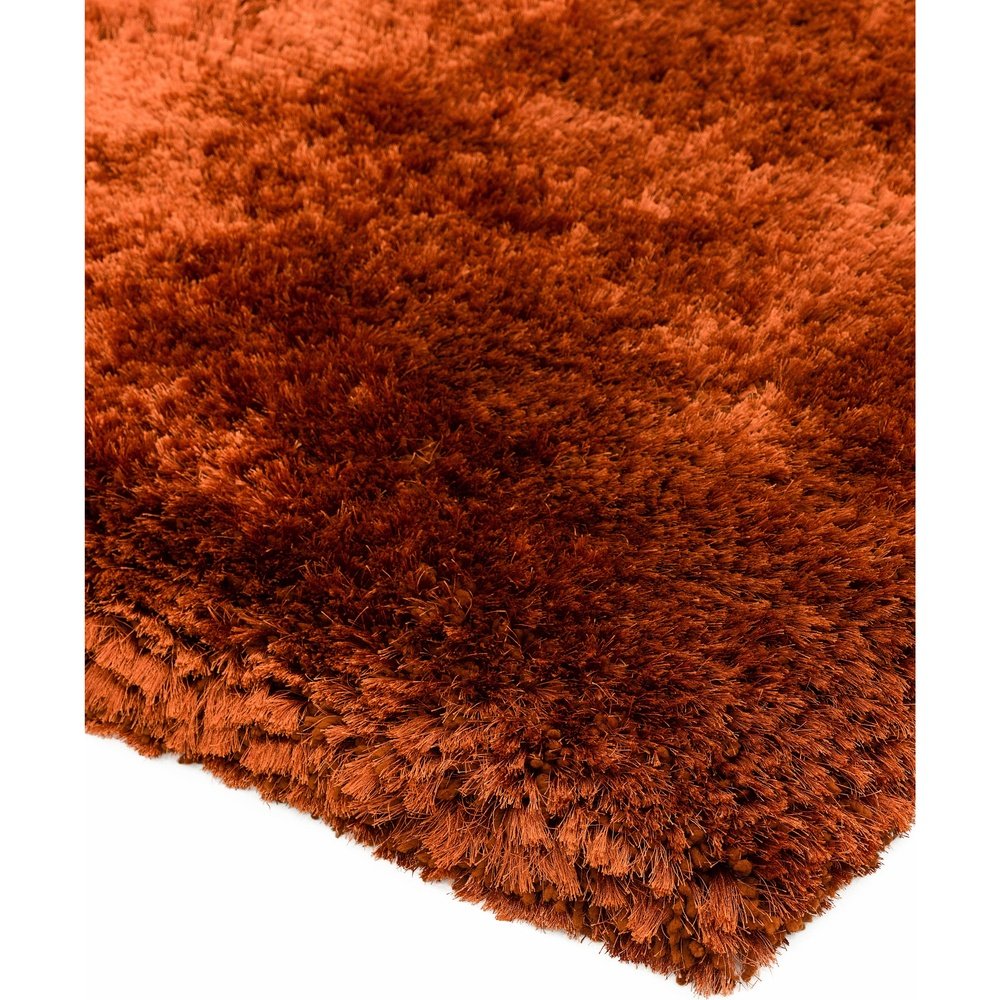  Asiatic Carpets-Asiatic Carpets Plush Hand Woven Rug Rust - 120 x 170cm-Orange 237 