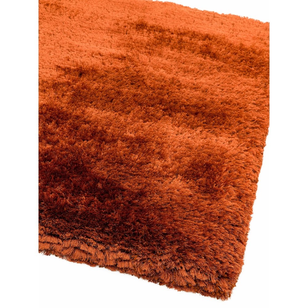 Asiatic Carpets Plush Hand Woven Rug Rust - 120 x 170cm