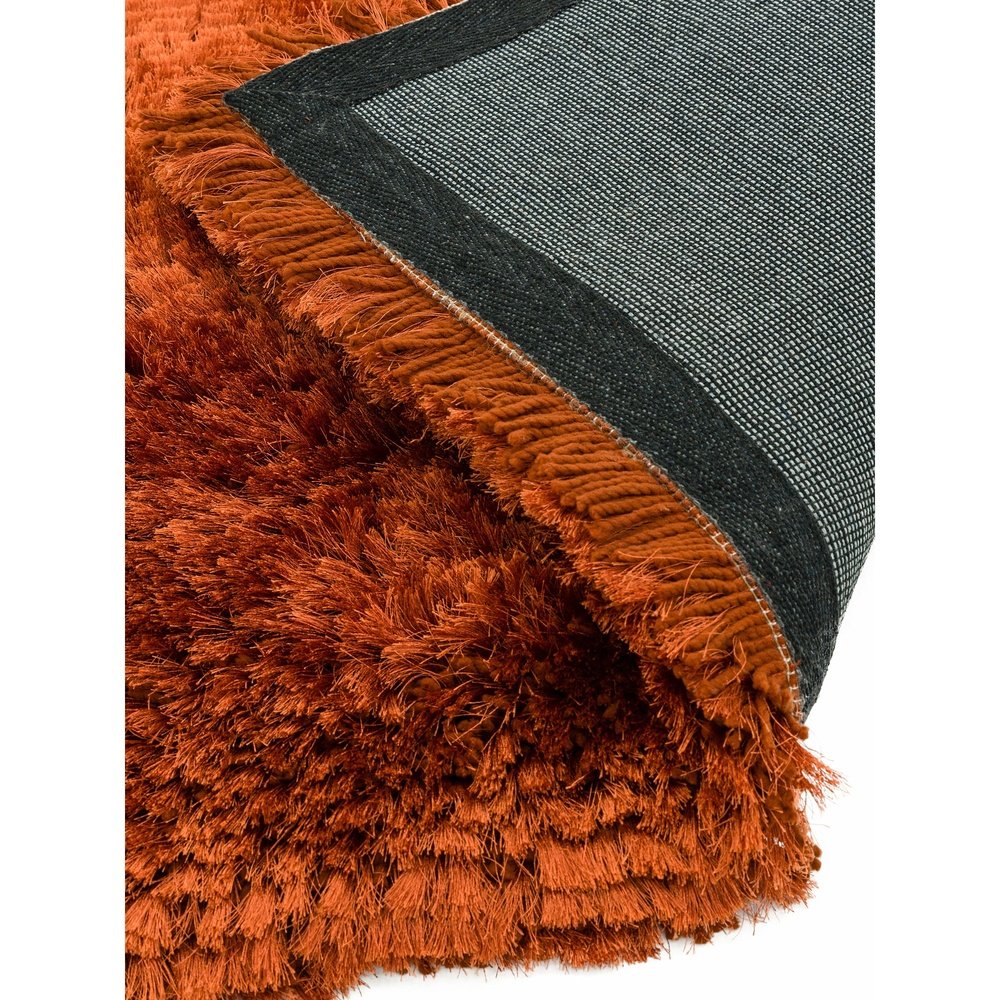  Asiatic Carpets-Asiatic Carpets Plush Hand Woven Rug Rust - 120 x 170cm-Orange 005 