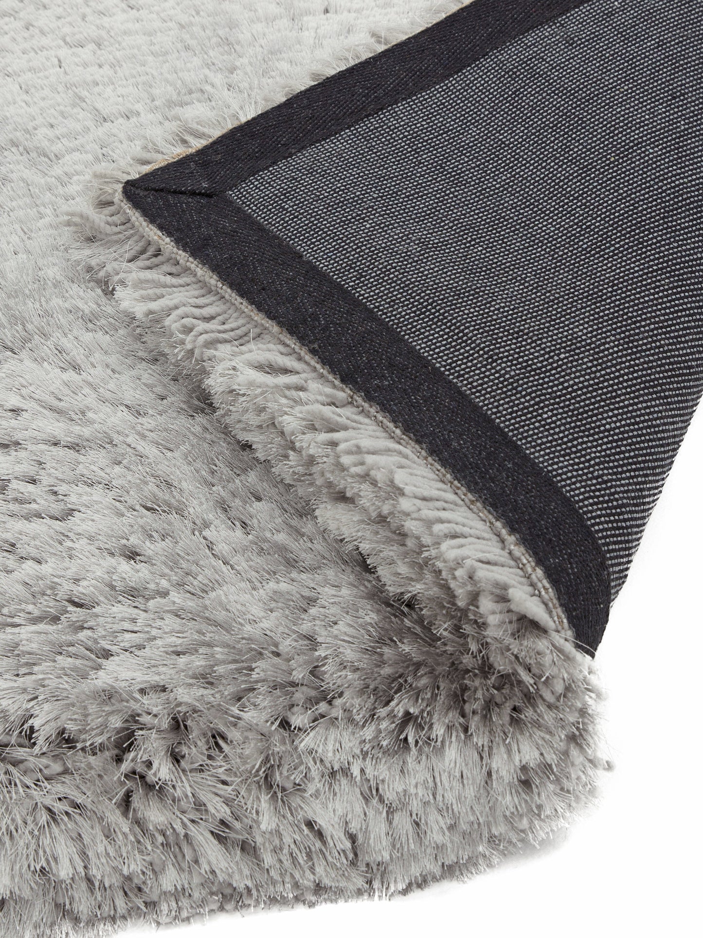Asiatic Carpets Plush Hand Woven Rug Silver - 120 x 170cm