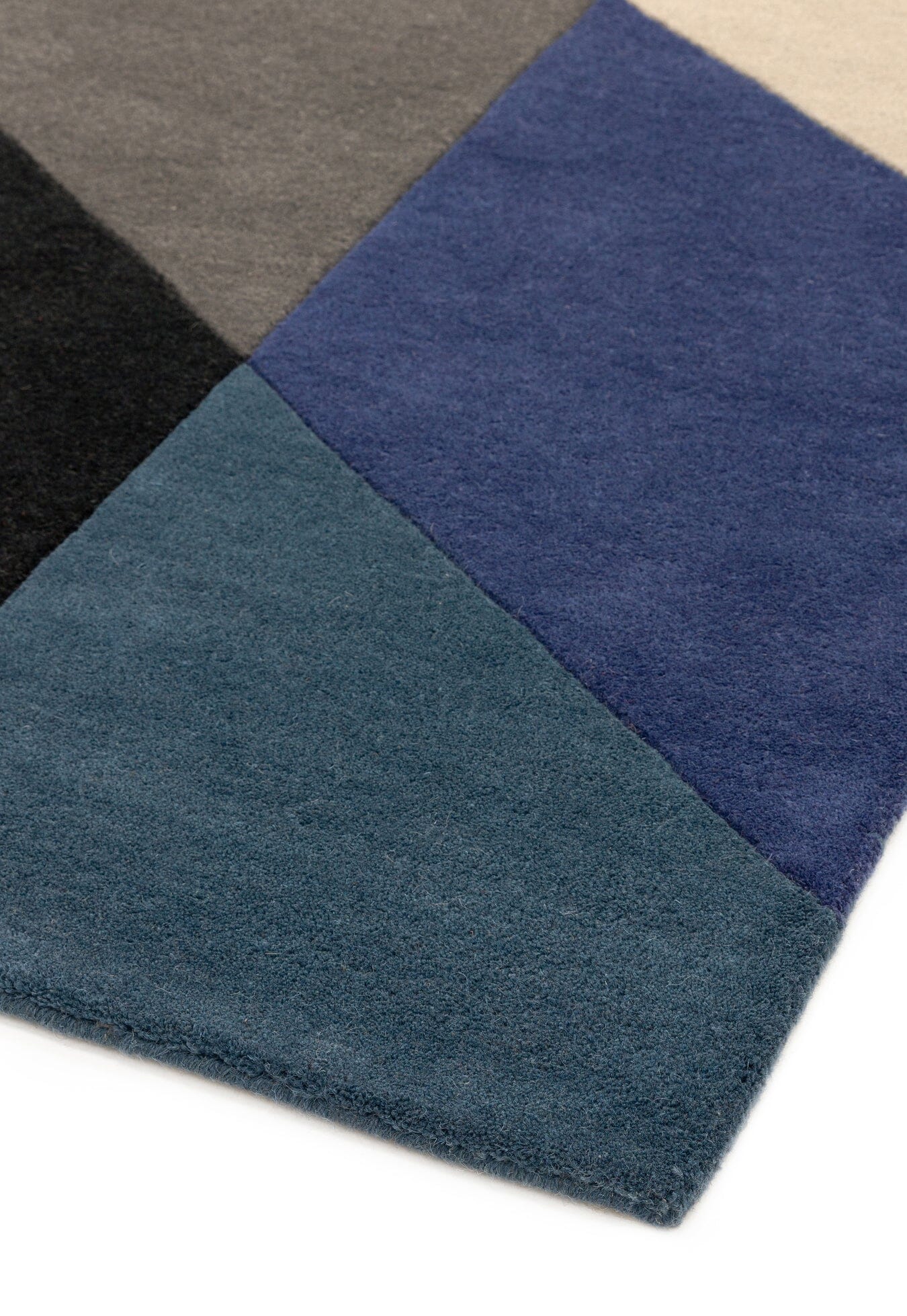  Asiatic Carpets-Asiatic Carpets Reef Handtufted Rug Big Geo Blue - 200 x 290cm-Multicoloured 165 