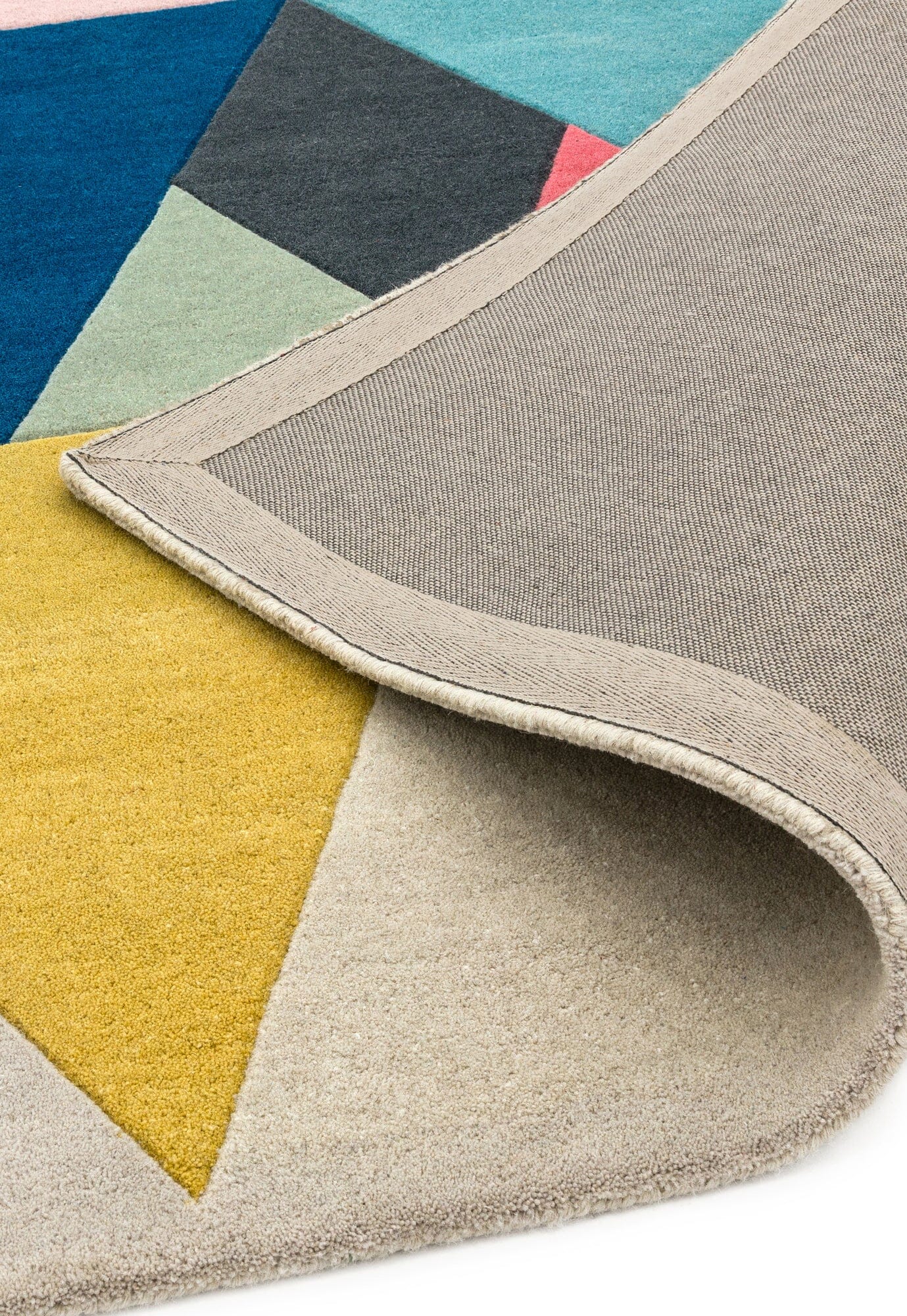  Asiatic Carpets-Asiatic Carpets Reef Handtufted Rug Triangle Multi - 120 x 170cm-Multicoloured 613 