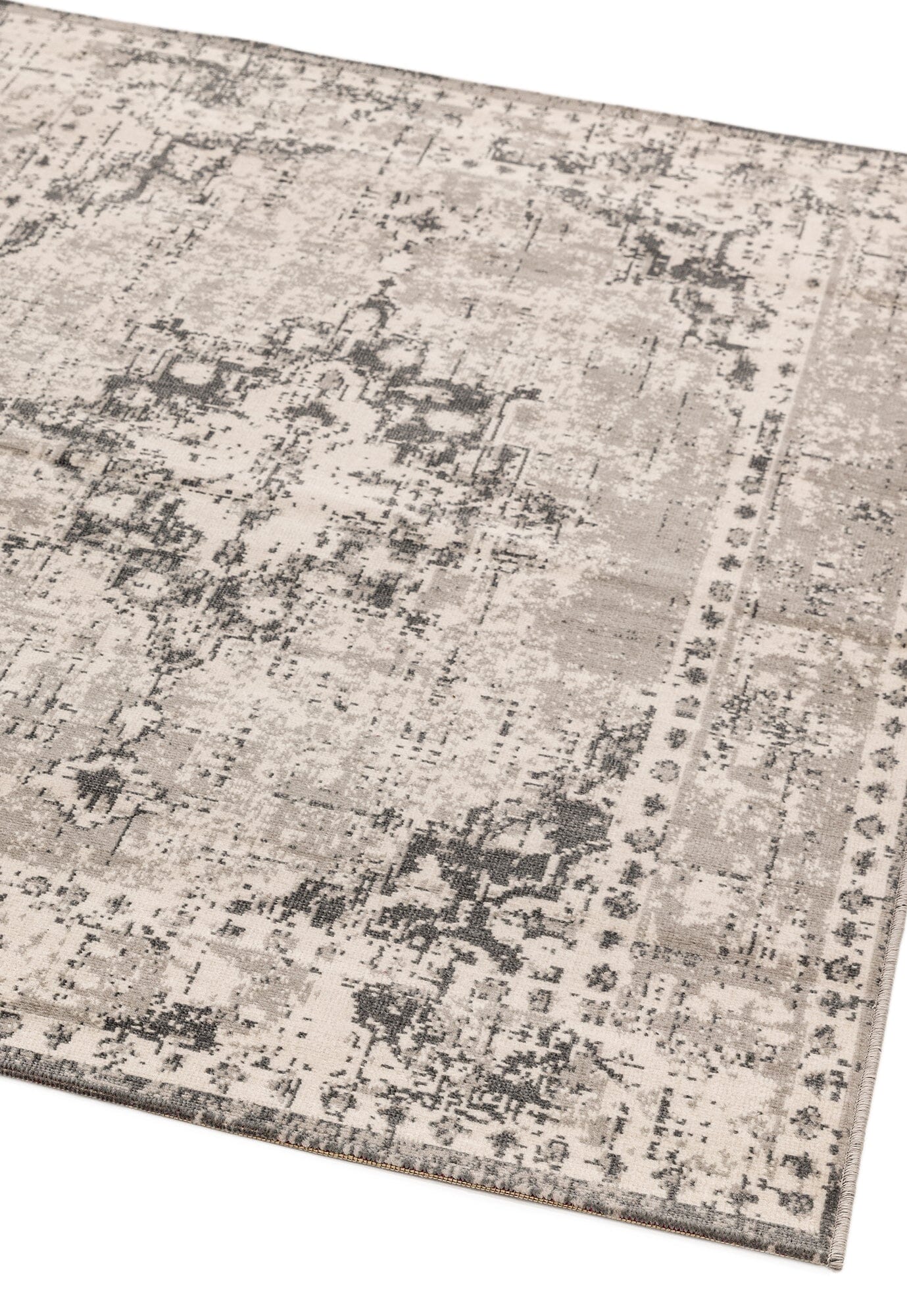  Asiatic Carpets-Asiatic Carpets Revive Machine Made Rug REV02 - 160 x 230cm-Grey, Silver 341 