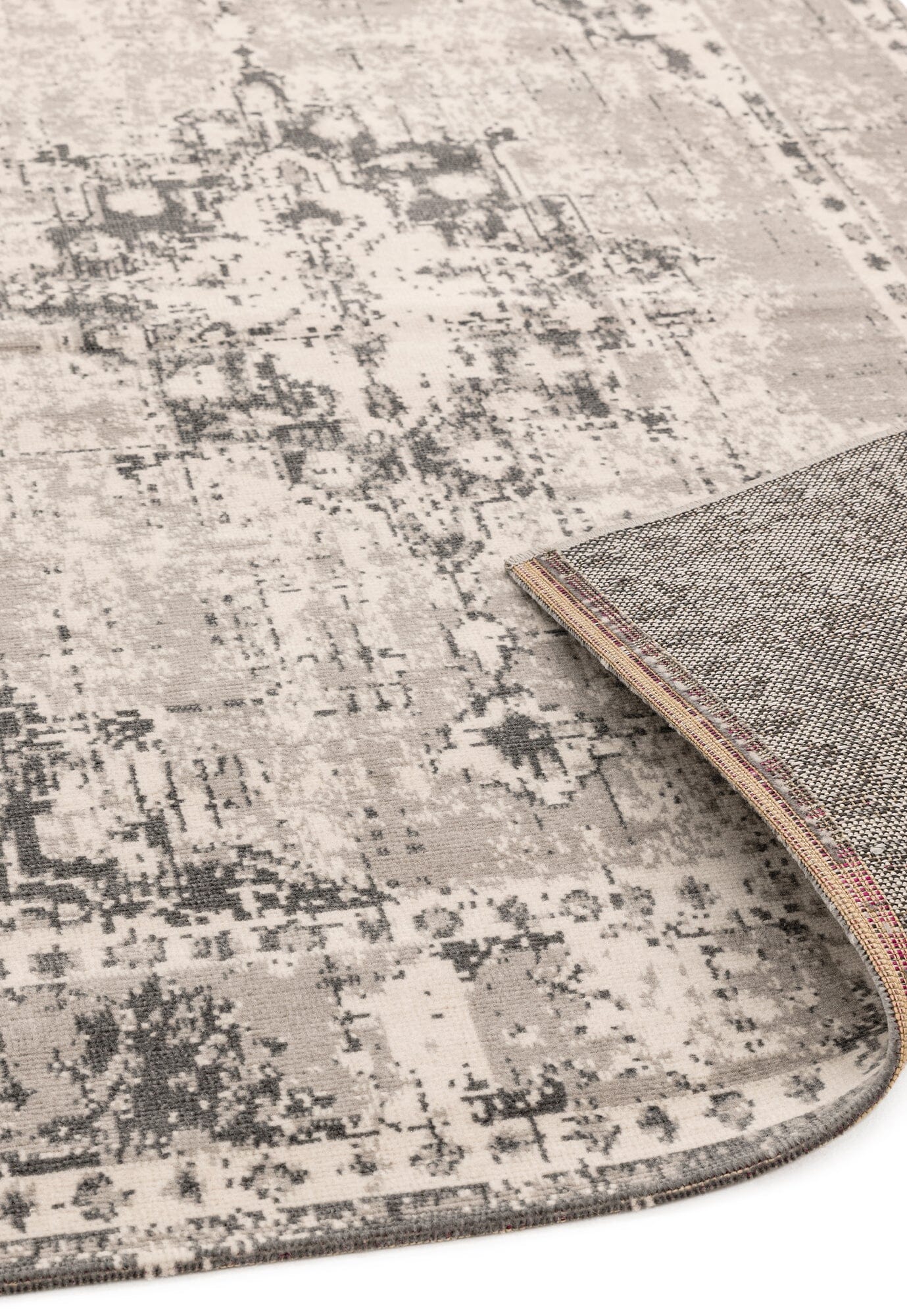  Asiatic Carpets-Asiatic Carpets Revive Machine Made Rug REV02 - 160 x 230cm-Grey, Silver 109 