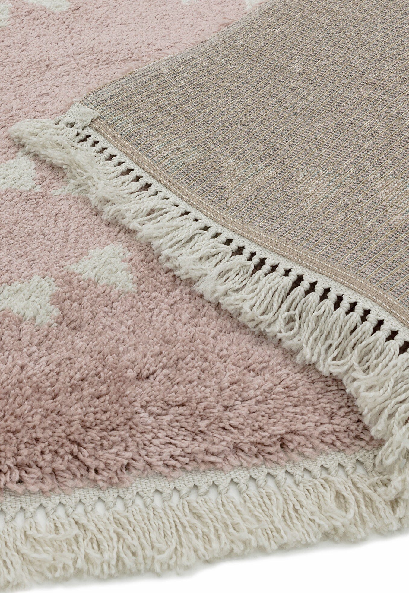  Asiatic Carpets-Asiatic Carpets Rocco Machine Woven Rug PINK - 160 x 230cm-Pink 309 
