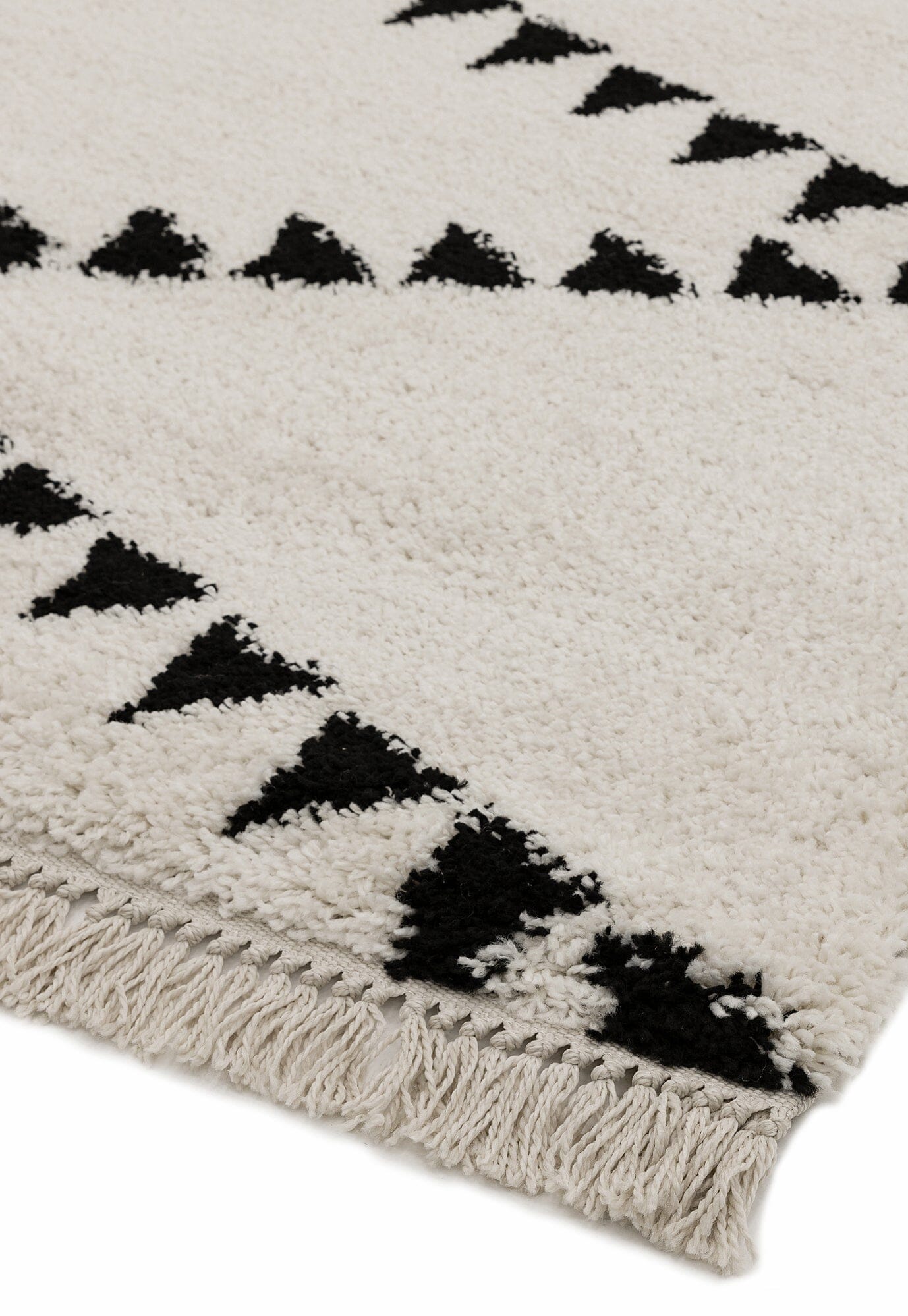  Asiatic Carpets-Asiatic Carpets Rocco Machine Woven Rug CREAM - 160 x 230cm-Black, White 173 