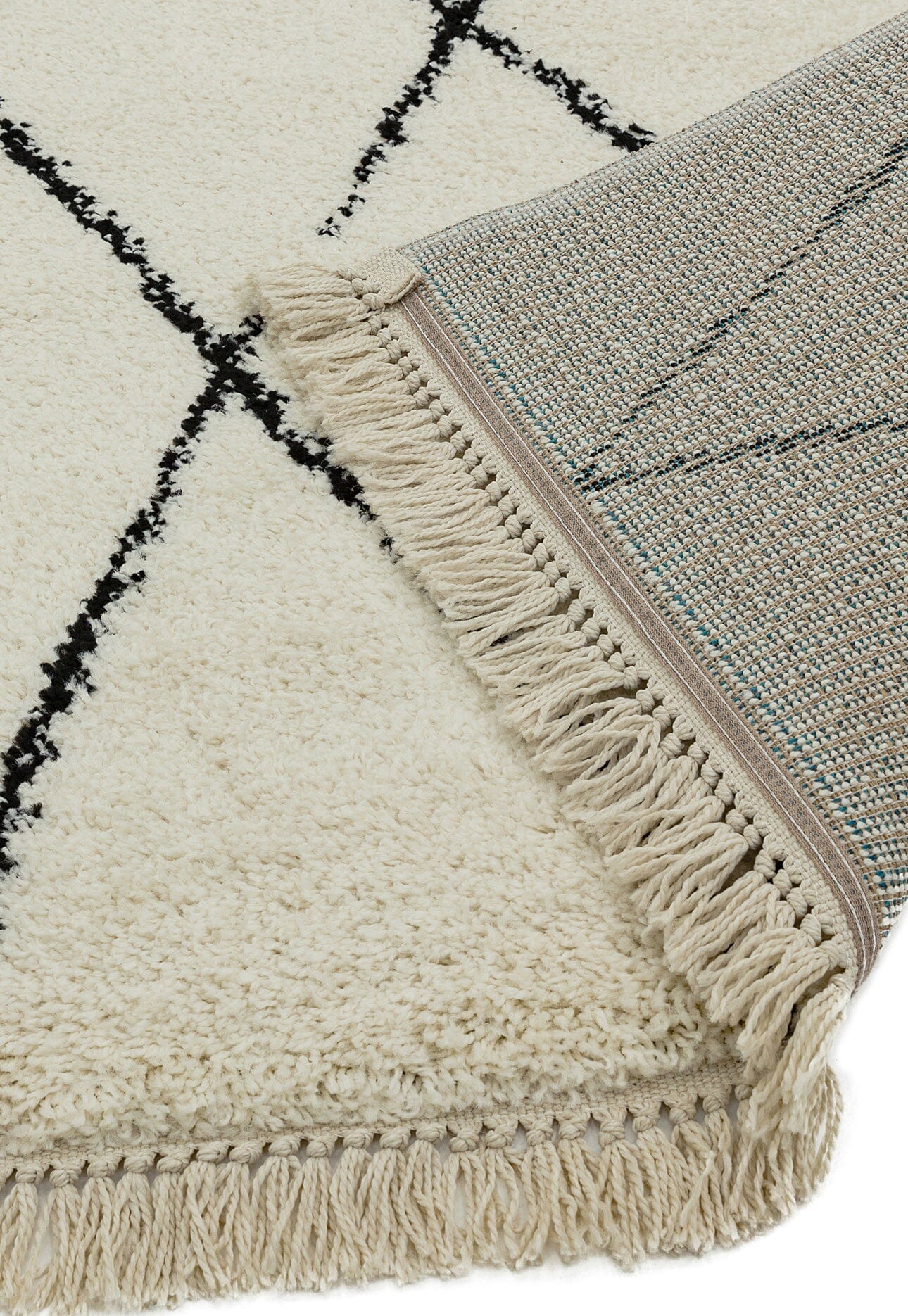  Asiatic Carpets-Asiatic Carpets Rocco Machine Woven Rug CREAM ARROW - 160 x 230cm-Black, White 517 