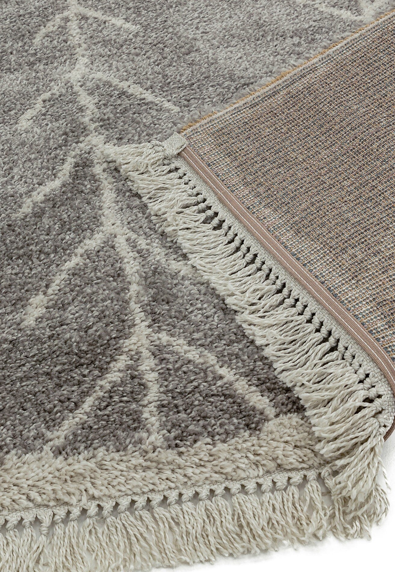  Asiatic Carpets-Asiatic Carpets Rocco Machine Woven Rug GREY ARROW - 120 x 170cm-Grey, Silver 589 
