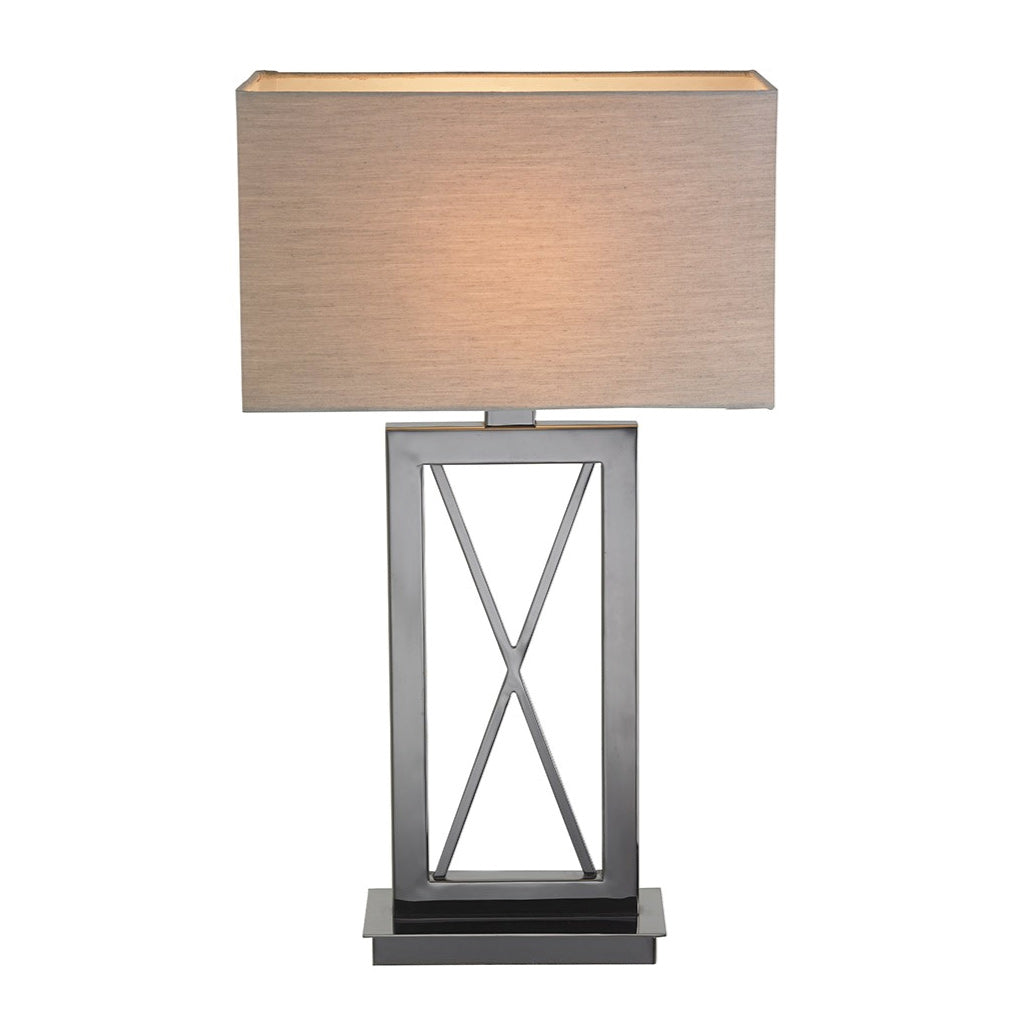 RV Astley Cross Black Nickel Table Lamp-RVAstley-Olivia's 