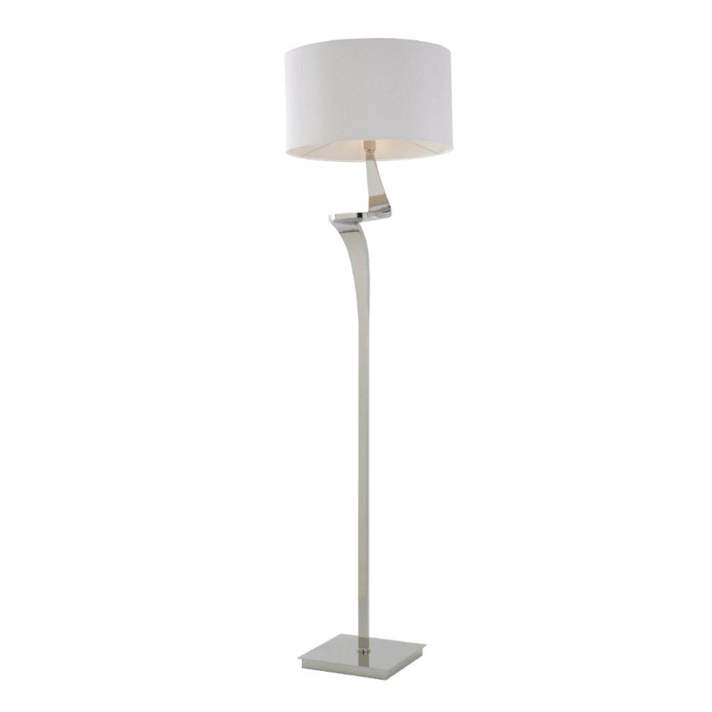 RV Astley Enzo Floor Lamp in Nickel Finish-RVAstley-Olivia's