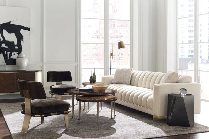 Classic One of The Bunch Round Coffee Table Caracole 4