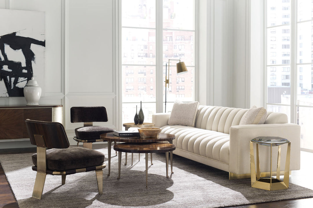 Classic One of The Bunch Round Coffee Table Caracole 5