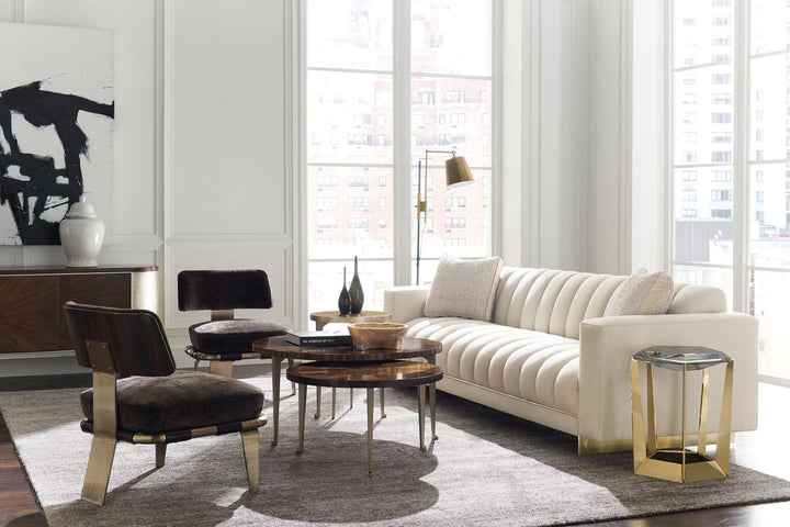 Classic One of The Bunch Round Coffee Table Caracole 5