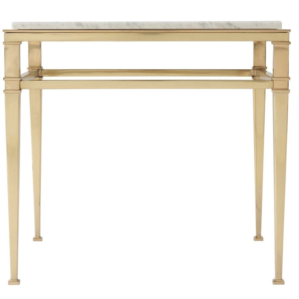  Theodore Alexander-Theodore Alexander Side Table Annalynn in Marble-Gold 965 