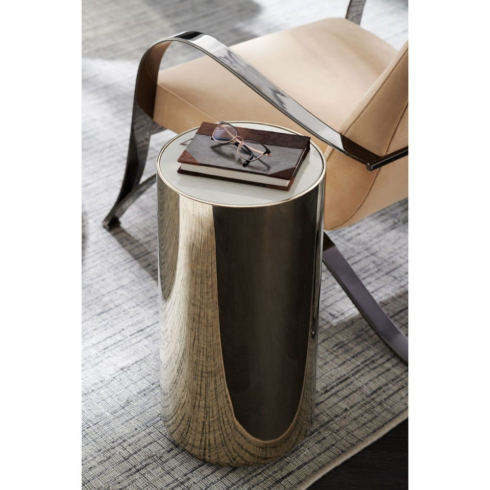 Signature Metropolitan Round About Short Side Table Caracole 2