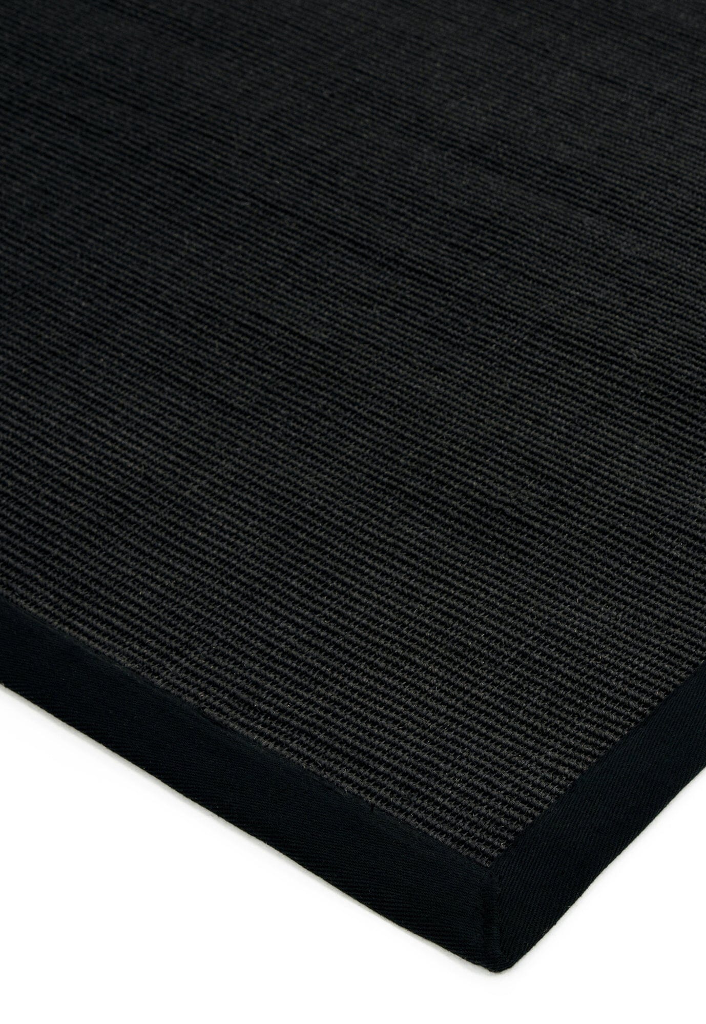  Asiatic Carpets-Asiatic Carpets Sisal Machine Woven Rug Black/Black - 68 x 300cm-Black 741 