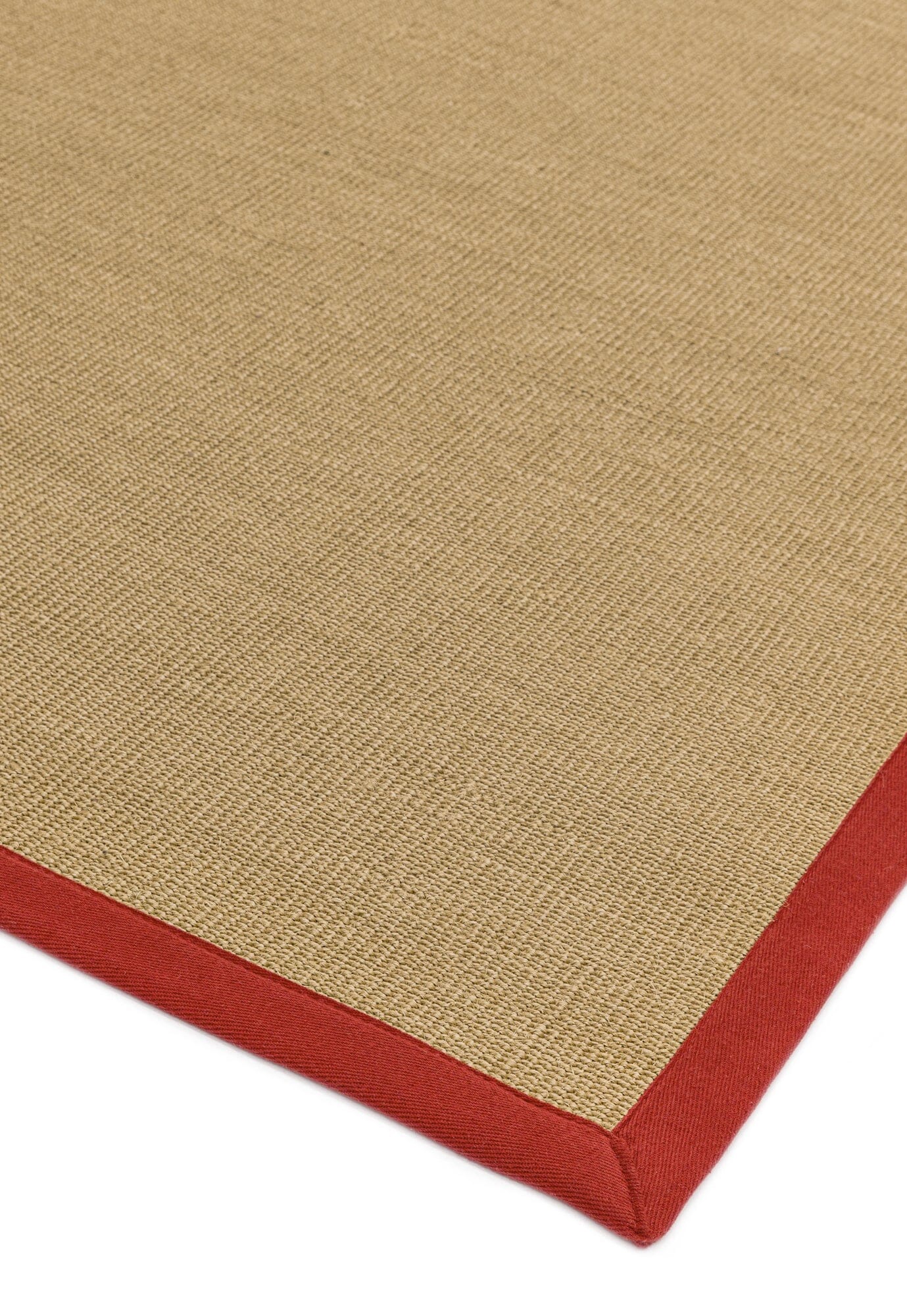 Asiatic Carpets Sisal Machine Woven Rug Linen/Red - 120 x 180cm