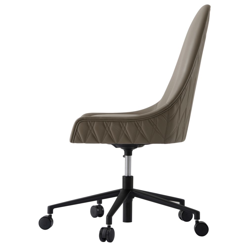  Theodore Alexander-Theodore Alexander Prevail Executive Desk Chair in Leather-Brown 781 