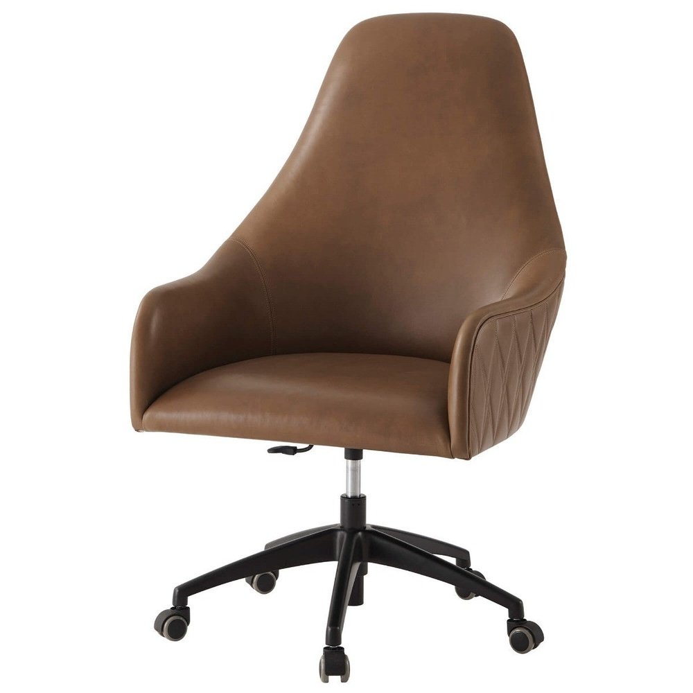 Theodore Alexander Prevail Executive Desk Armchair in Leather