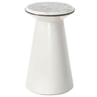 TA Studio Small Contour Side Table in Pure Pearl